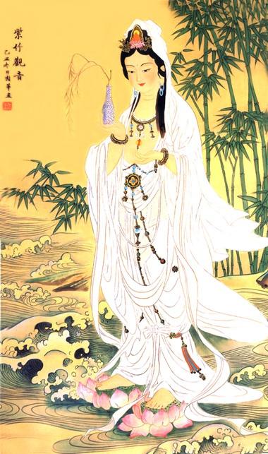 观音身穿白衣的象征意义。(资料图片)