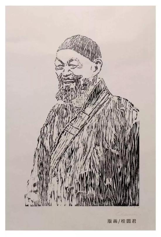 净慧长老:慈悲喜舍四无量心(版画:桂圆君)