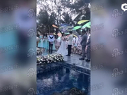 视频：付辛博颖儿婚礼现场 两位新人互相告白甜蜜十足