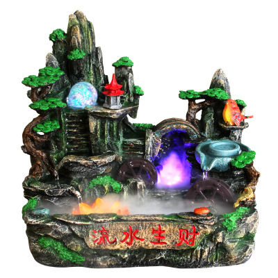 越来越多的有钱人家择创意流水摆件，寓意财源茂盛，来年大展宏图