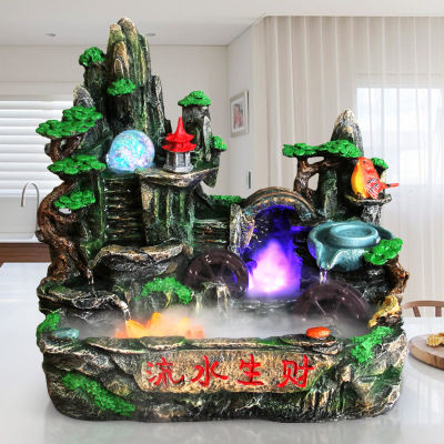 越来越多的有钱人家择创意流水摆件，寓意财源茂盛，来年大展宏图