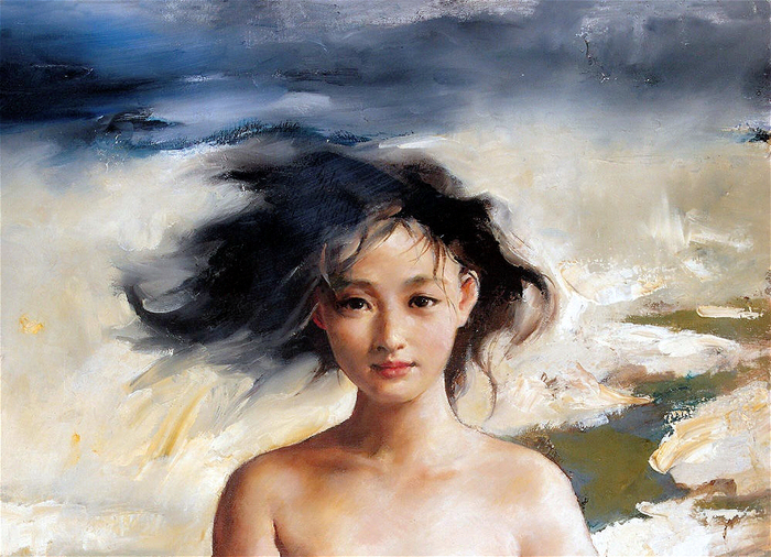 周迅少女时，做过他的人体模特，画了幅油画，成名后卖了184万|画家_