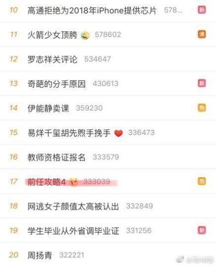 直树湘琴没激情？看郑恺郭采洁的《下一任：前任》保证你脸红心跳
