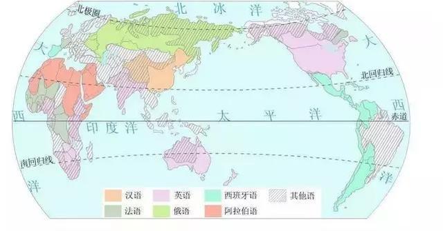 地图看世界；世界语言分布、汉语是最复杂的语言、英语最简单