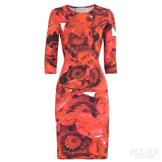 PREEN BY THORNTON BREGAZZI 印花弹力针织连衣裙,£390