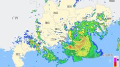 台风苗柏登陆大鹏半岛强度减弱 深圳发暴雨黄色预警