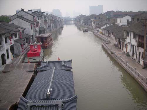无锡清名桥街区河景 无锡清名桥街区河景