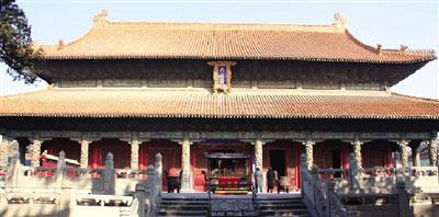 孔庙的中心建筑大成殿