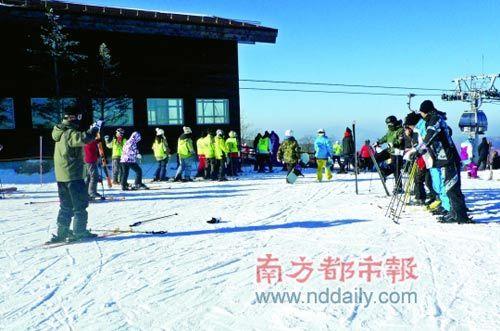 HIG-H1雪场滑道的最高处。 HIG-H1雪场滑道的最高处。
