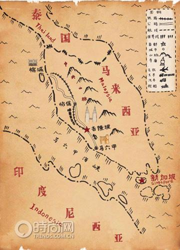 马来西亚西部游览图