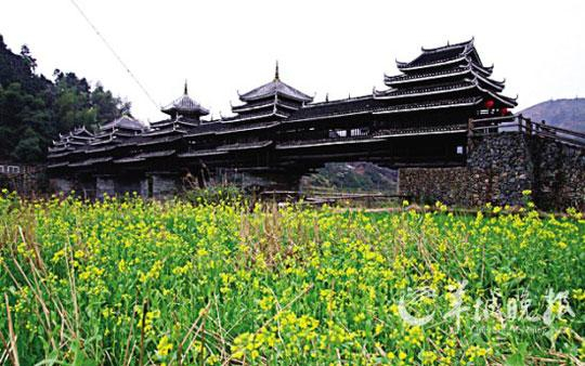 侗族风雨桥代表作――广西三江程阳桥