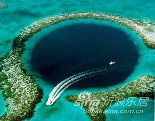 1.大蓝洞(Great Blue Hole in Belize),伯利兹城