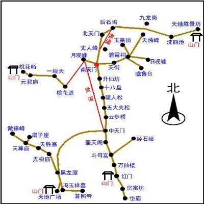 泰山导游图