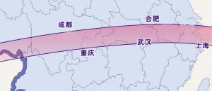 日全食带