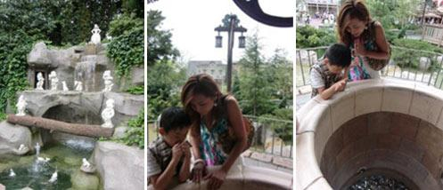 在白雪公主许愿池旁和糖果姐姐认真许愿的你……而我许的愿是希望你的愿望都能实现……