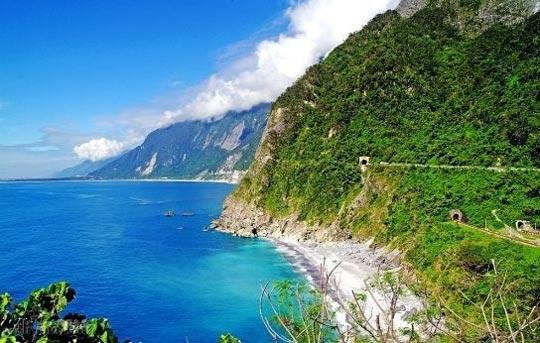 花莲的秀丽海岸风景