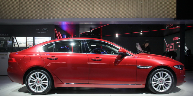 2017广州车展实拍全新捷豹XEL 最便宜捷豹 轴距加长100mm