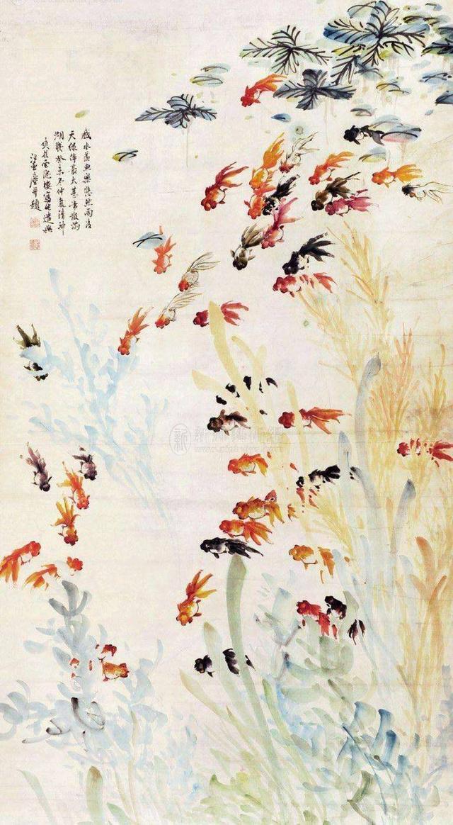 现代著名画家汪亚尘，精品国画作品欣赏。