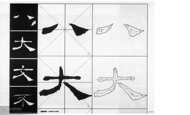 礼器碑笔法图解