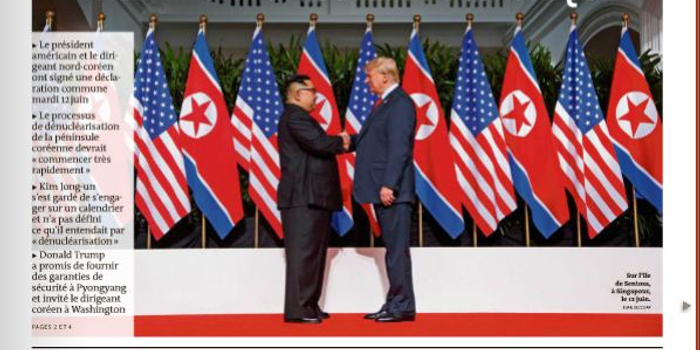 法媒看特金会:朝鲜受益?峰会折射中国影响力
