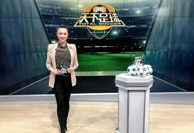 CCTV王曦梁：被誉为“中国第一足球女主播”和“央视第一美腿”