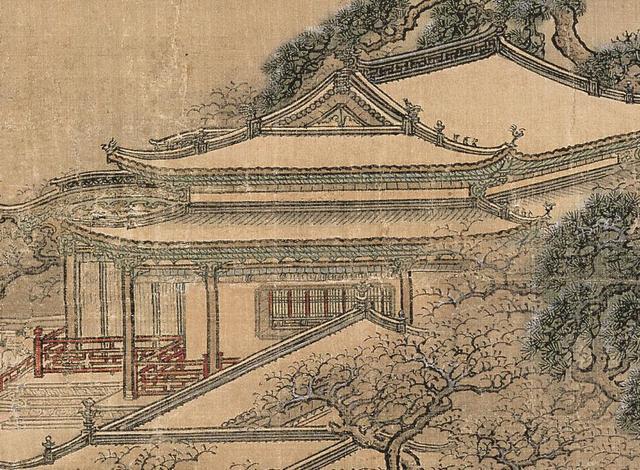 清，袁江《梁园飞雪图》（北京故宫博物院藏）