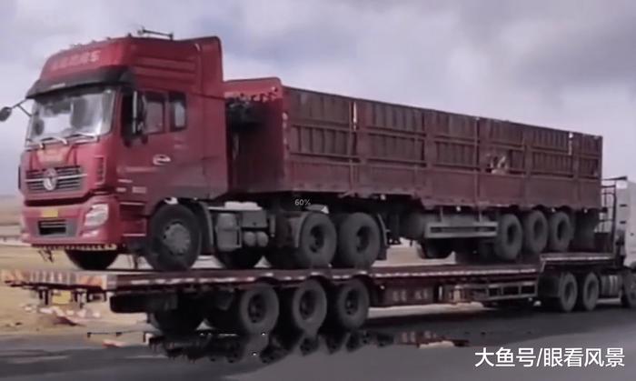 西藏路上奇怪现象：大货车叠罗汉行驶，究竟是什么原因？