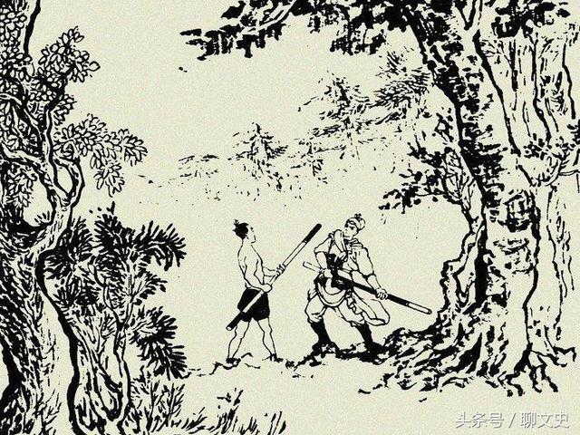岳飞报上姓名，劫匪立刻跪倒下拜，从此才有“马前张保马后王横”