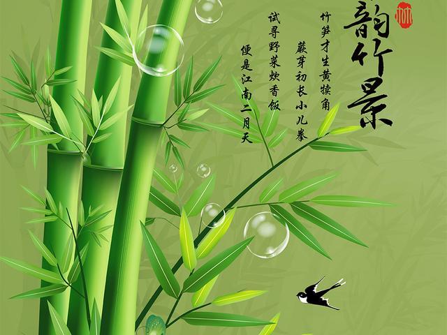 梅兰竹菊——关于竹的诗词，明月如霜映竹影，清雅澹泊