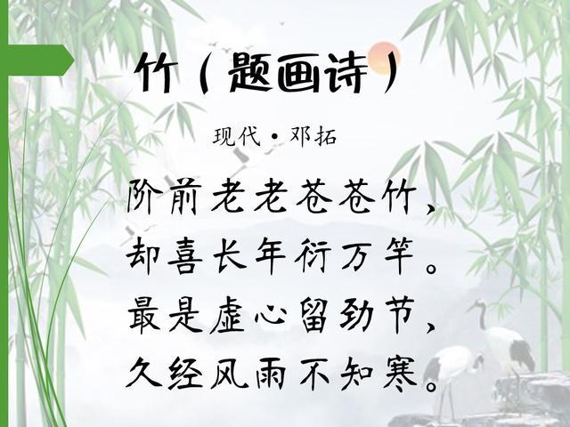 16首著名咏竹诗，第一首就很值得背诵