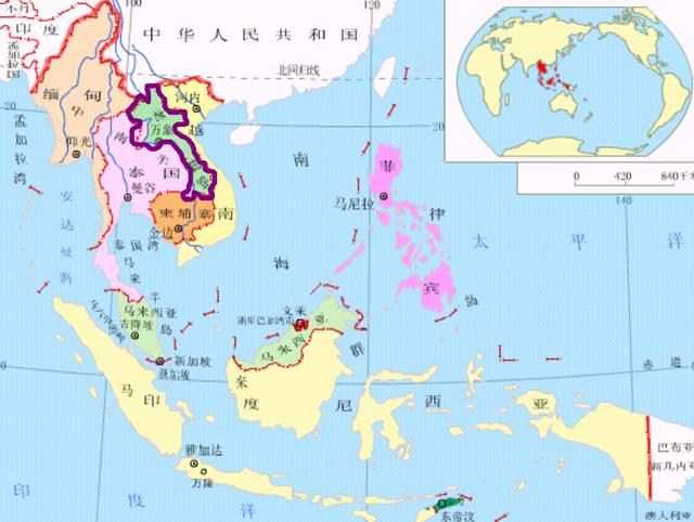 东南亚唯一的内陆国家，领土看不到海，但却建了支强大的海军