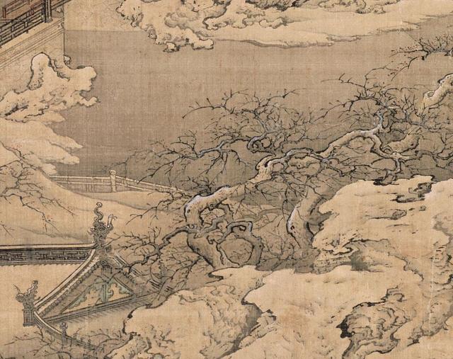 清，袁江《梁园飞雪图》（北京故宫博物院藏）