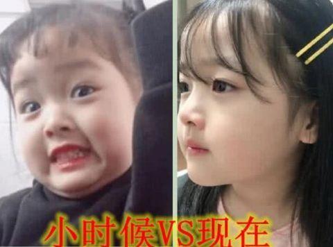 曾经火遍微信表情包小女孩，现如今什么样子，网友：可以出道了！