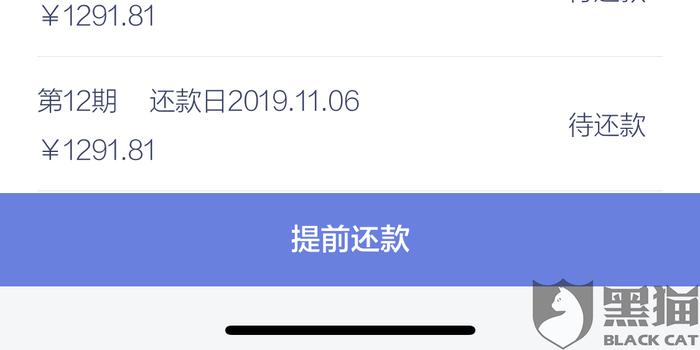 黑猫投诉:借款12210要还16630,利息太高无法