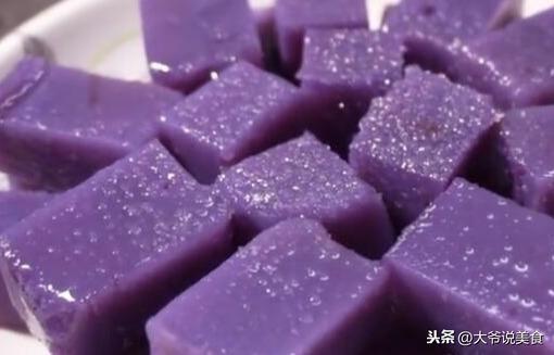 紫薯换个新吃法，软糯Q弹，不用添加剂，比果冻还好吃