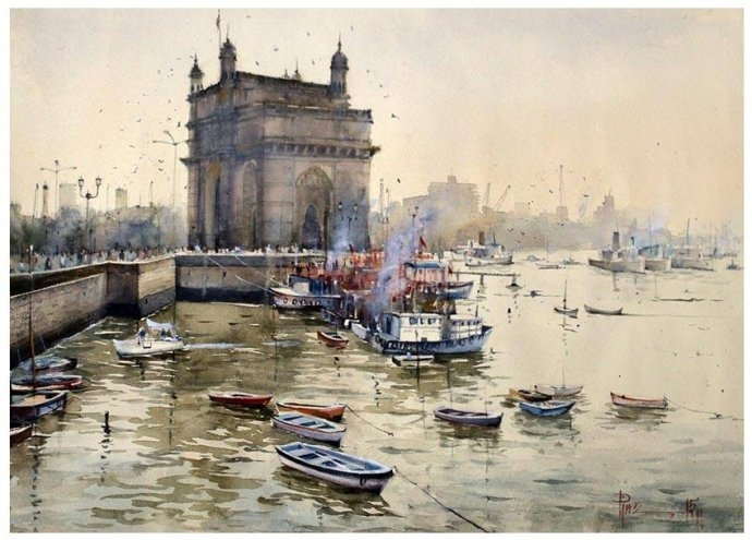 他将油画光影和水彩调色的“传移模写”完美结合|水彩|调色|油画