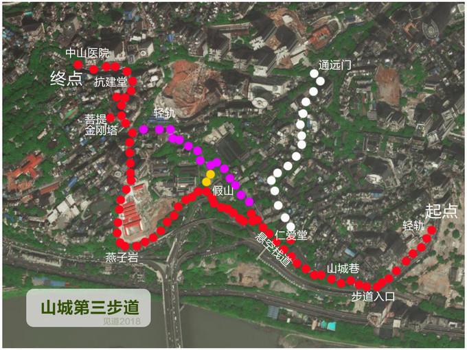 重庆山城步道（第三步道全程）详细行走路线攻略