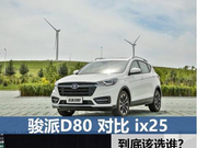 价钱差不多又都喜欢的都市范，骏派D80、ix25到底选谁？