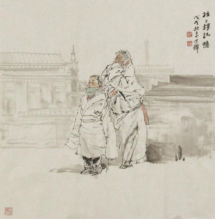 沈世铎人物画作品赏析：描摹细腻，展现出藏域高原与众不同的韵味