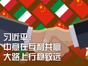 习近平：中意在互利共赢大路上行稳致远