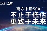 南方中证500：不止于低估更致于未来 成长是价值核心