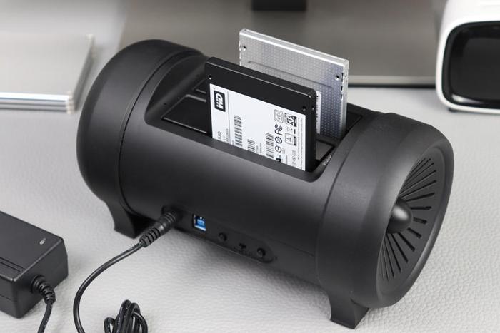一键克隆，稳定传输，ORICO USB3.0双盘位脱机拷贝硬盘底座体验