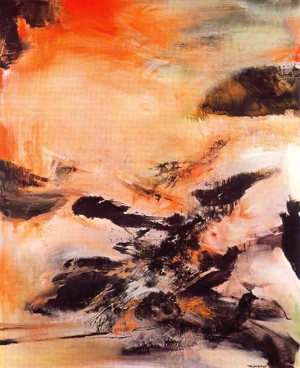 集法兰西浪漫、诗性于一身的华裔法国抽象画家赵无极作品欣赏