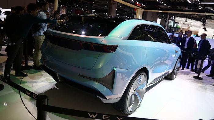 上海车展实拍WEY-X概念车，定位品牌旗舰SUV，4.6秒破百