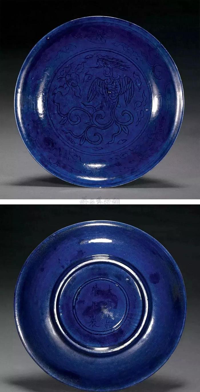 香港纪伯伦国际拍卖行：明代蓝釉瓷器，宛如宝石般的美