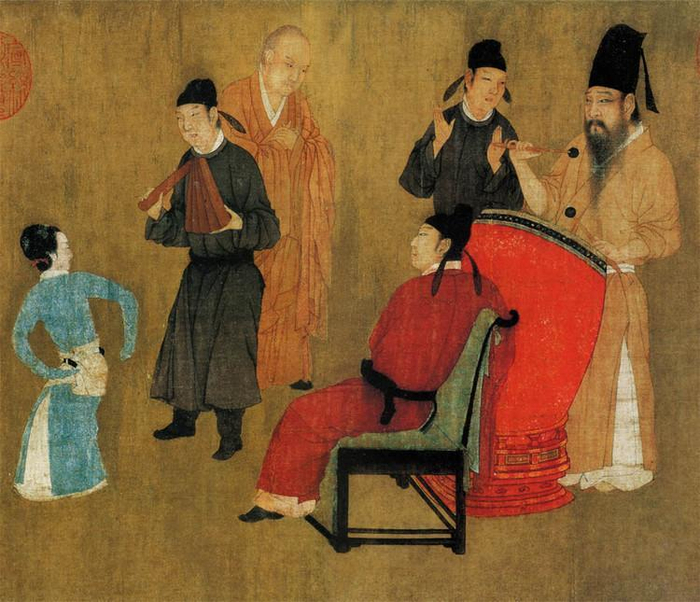 古画鉴赏：五代南唐顾闳中·《韩熙载夜宴图》|人物|人物画|画家|艺术