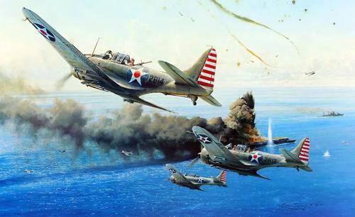 珊瑚海海战，历史上第一次航空母舰作战，美军和日军打了平手