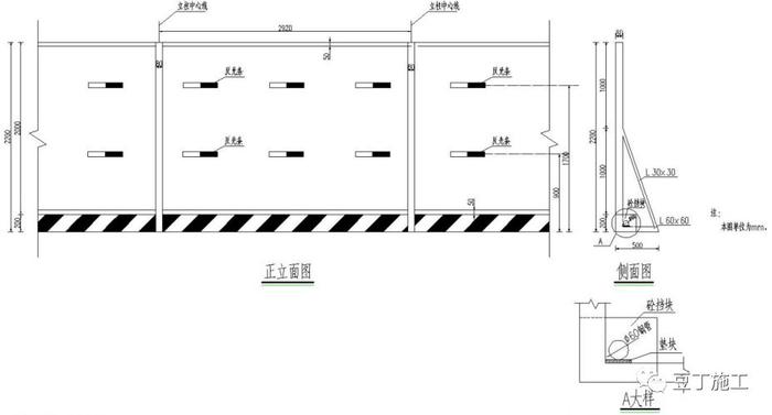 6种常用施工围挡的做法详图