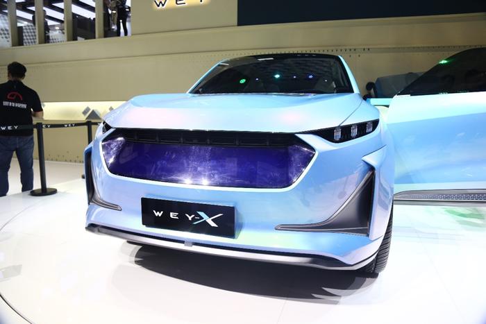 上海车展实拍WEY-X概念车，定位品牌旗舰SUV，4.6秒破百