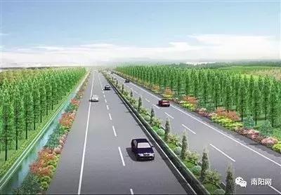 南阳至官庄快速通道开建，双向6车道，设计时速100km